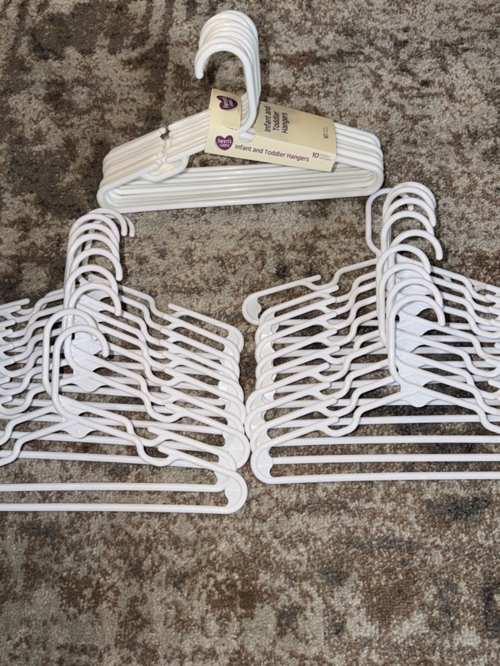 Infant & Toddler White Plastic Hangers - Pack